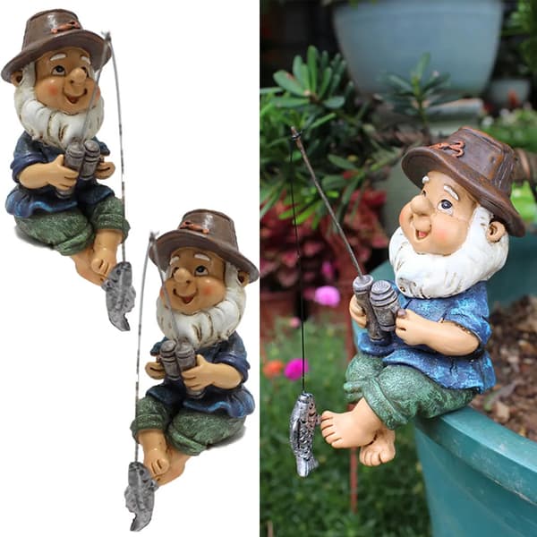 2 stk. Statue Have Figur Dekoration