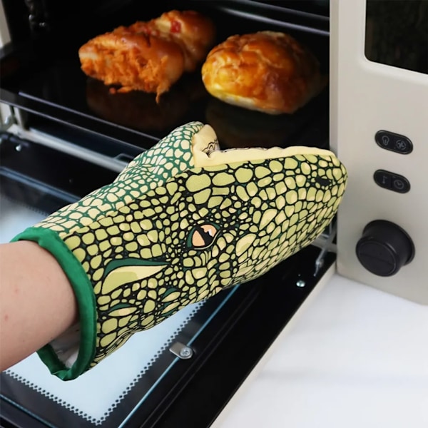 1 st ugnsvante, tjock värmeisolerande bakhandskar, grillhandskar