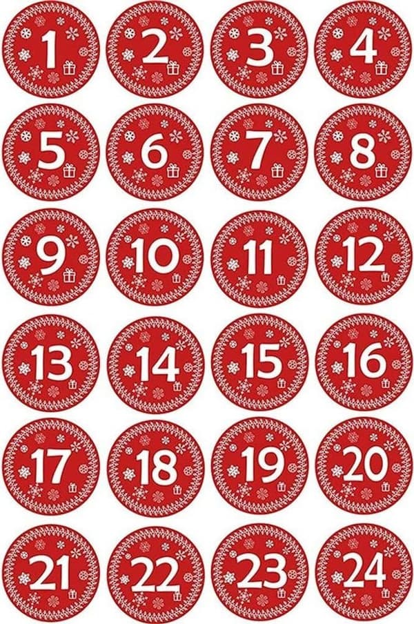 Jute Julekalender Sæt, Poser & Numre, DIY Fyld-Selv