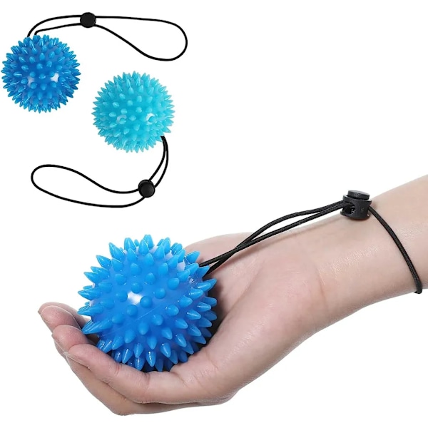 2-pack handtränare, fingertränare, handterapi, knådboll, anti-stress massageboll, handförstärkning, fingerträning, stressavlastning