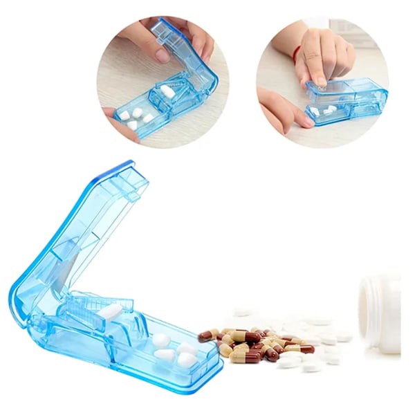 PillerirasiatTablet-jakajat pienille ja suurille tableteille Pillerinjakaja tabletin avaimella (violetti)