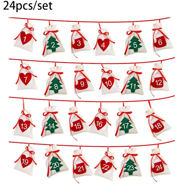Adventskalender Julekalender Julestrømpe
