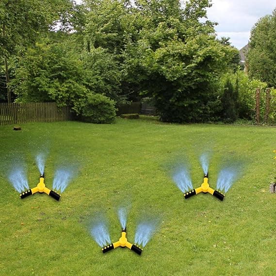 360° automatisk roterende sprinkler, græsvanding