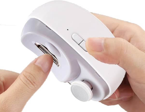 Elektrisk nagelklippare, vit