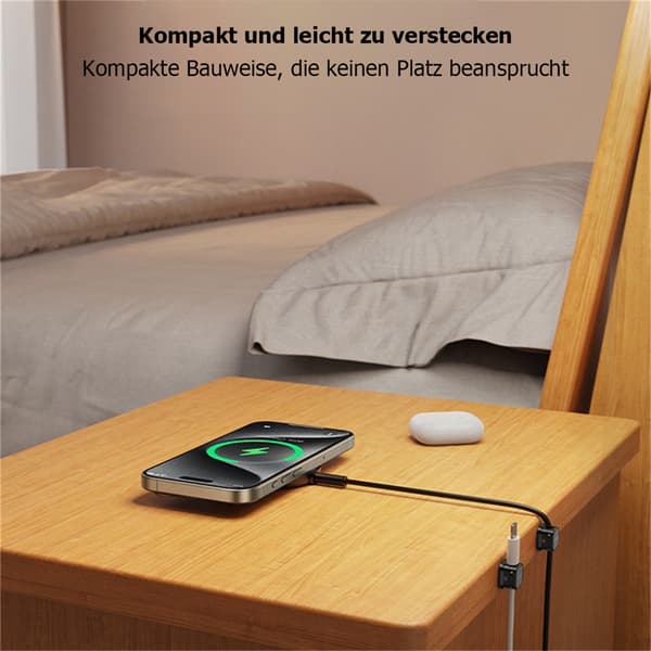 6 stk. magnetisk kabelstyringsholder til datakabler