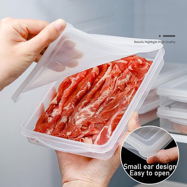 Bacon Kød Sprødbeholder – Plastik Madopbevaring m/ Låg, Julegave