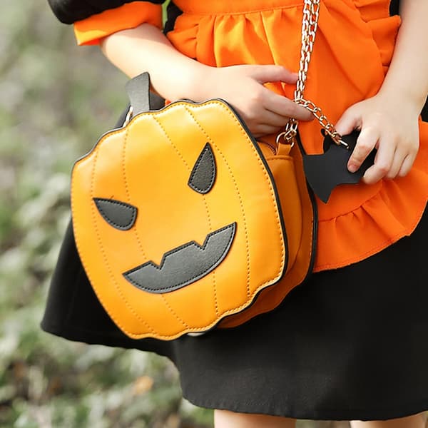 Halloween Pumpahuvud Messenger Bag, Orange
