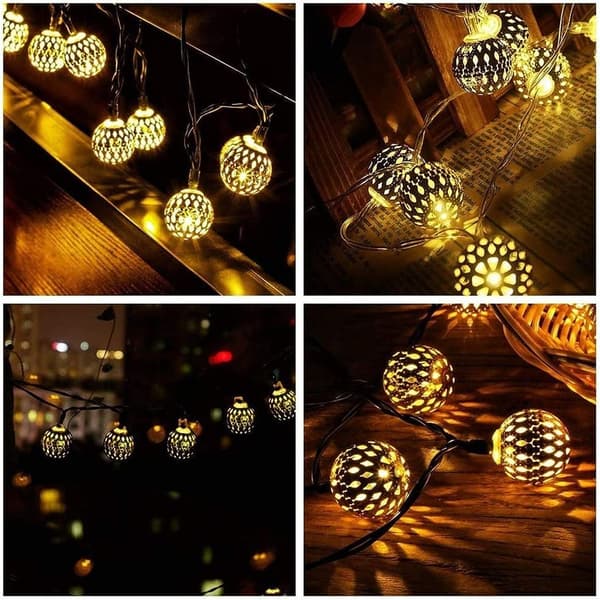 40 LED Stjerne Gardinlys, Julevindusdekor