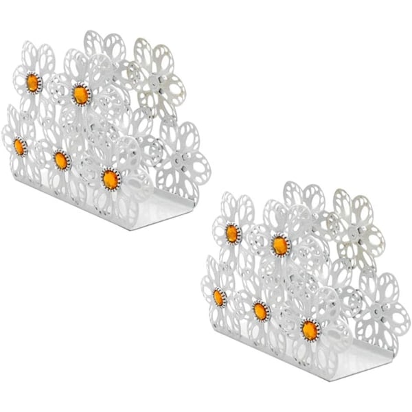 Hotel bryllup bord dekoration rustfrit stål serviet holder, blomst serviet holder