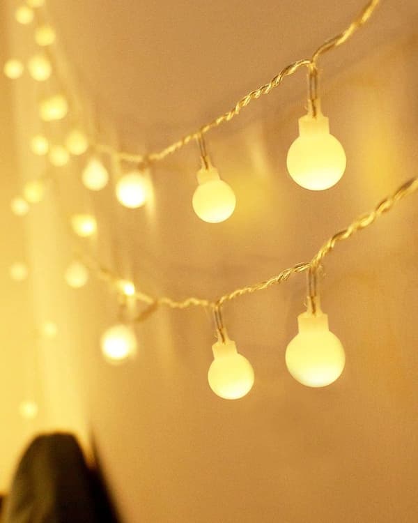 10m 100 LED Krystallkule USB-lys, Vanntett, Jul