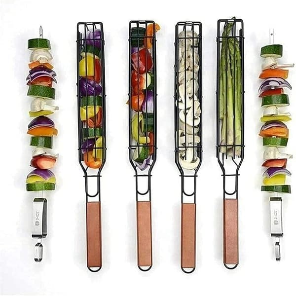 Grillnät, Grillnätklämma för kött och grönsaker, Grillredskap