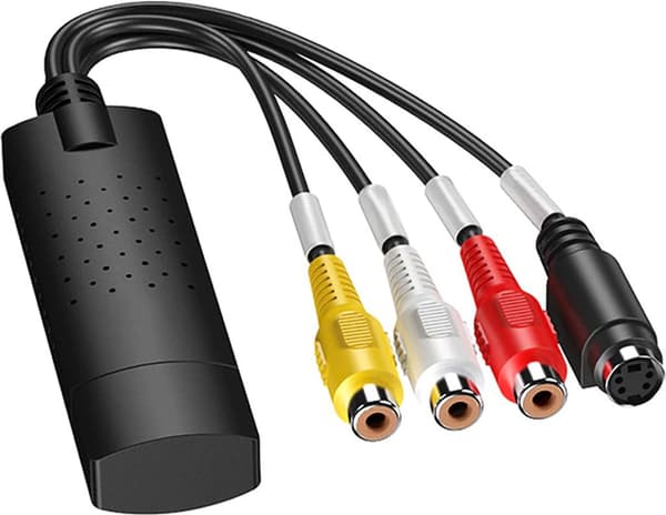 Audio Video Converter Grabber Videokamera Videoadapteri VCR-muunnin