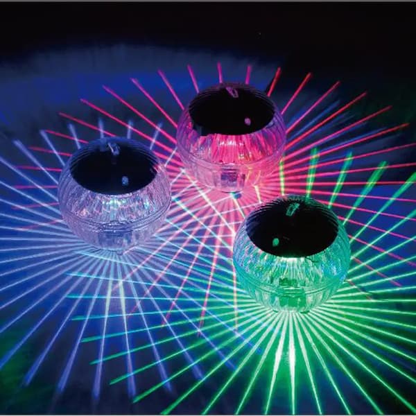 Udendørs solcelled flydende lampe gårdhave dekoration