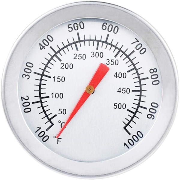 Grilltermometer, rostfritt stål Rökt grilltermometer Ugnsgrilltermometer Matlagningsgrill