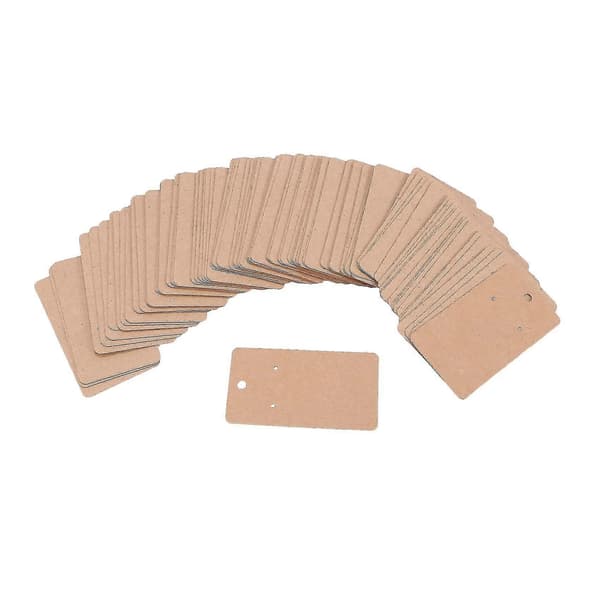 100 ark 5 X 9 cm Kraft Presentationskort Kartong Brun