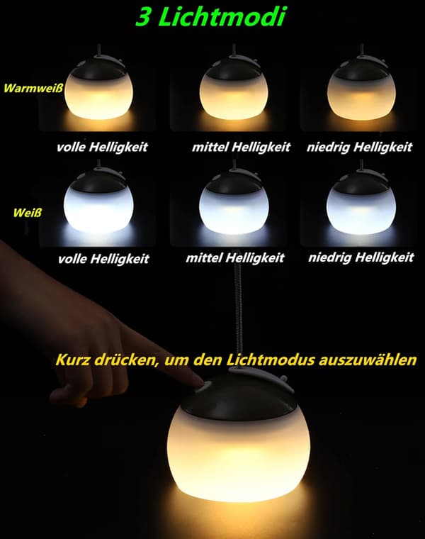 Utomhus Camp LED Camping Light, Belysning Hängande Ljus