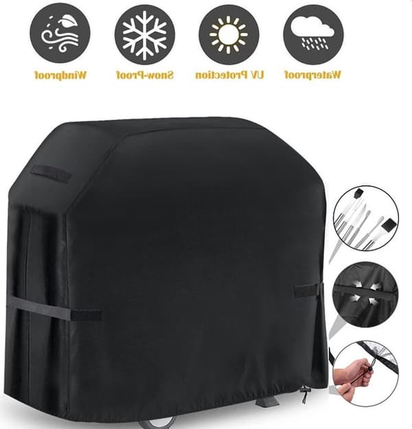 147×61×122 cm BBQ Grillin Suojus – Säänkestävä Sade Pöly Peite Ulkokäyttöön