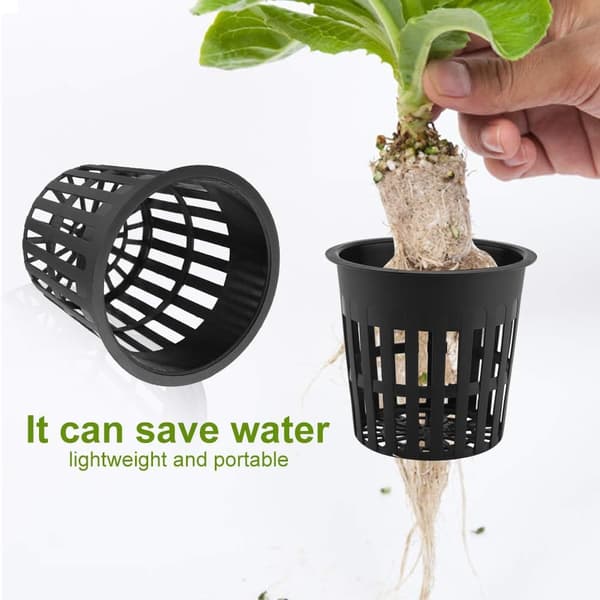 Have split net cup hydroponisk netpotte, velegnet til hydroponics, aeroponics, orkidé plastplantekurv