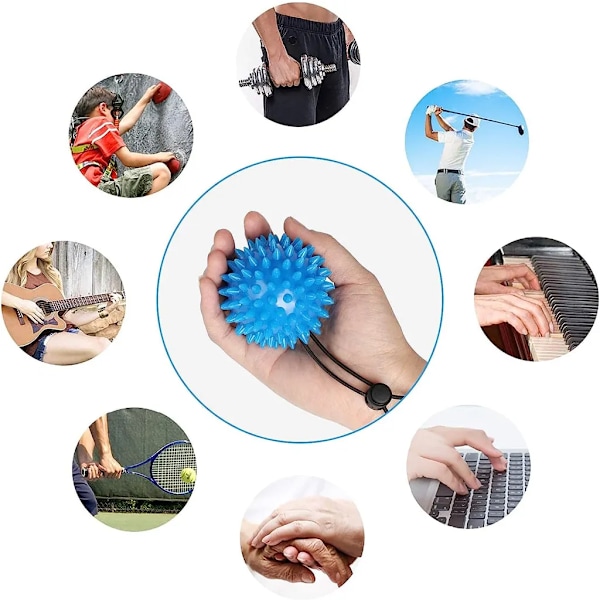 2-pack handtränare, fingertränare, handterapi, knådboll, anti-stress massageboll, handförstärkning, fingerträning, stressavlastning