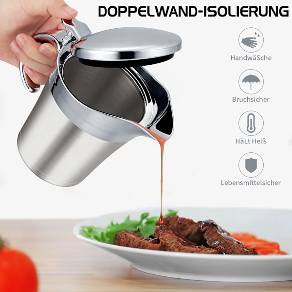 450 ml varm sausbåt sauseskål sauseskål