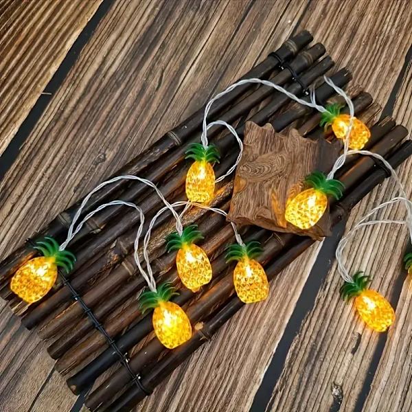 Ananasformet fe lampe, batterimodel-6 meter 40 lamper