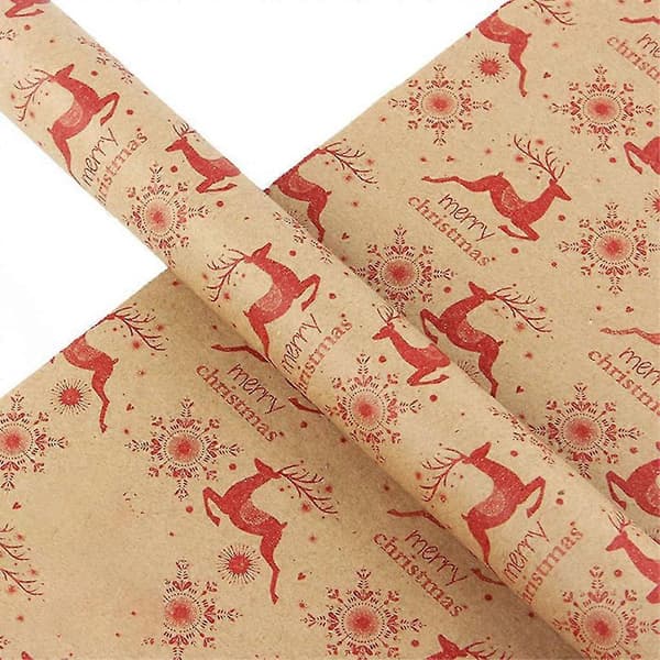70x50 cm element presentpapper DIY presentförpackning kraftpapper förpackning lämplig för födelsedag julfest högtidsdekoration