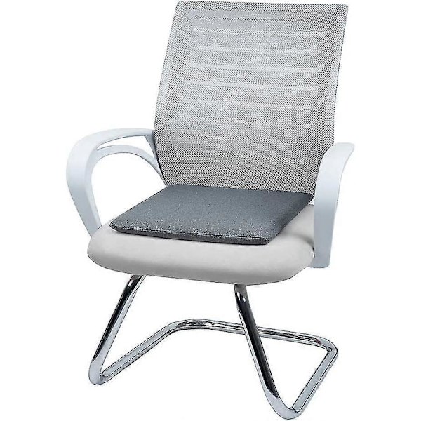 Fyrkantig grå sittdyna i memory foam