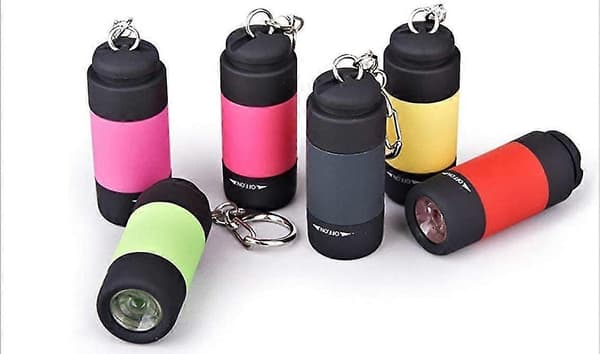 Kannettava Mini Taskulamppu USB Ladattava LED Taskulamppu Valo Tasku Avaimenperä Soveltuu Ulkokäyttöön