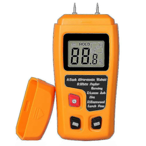 LCD-kosteusmittari puun kosteuden mittaamiseen