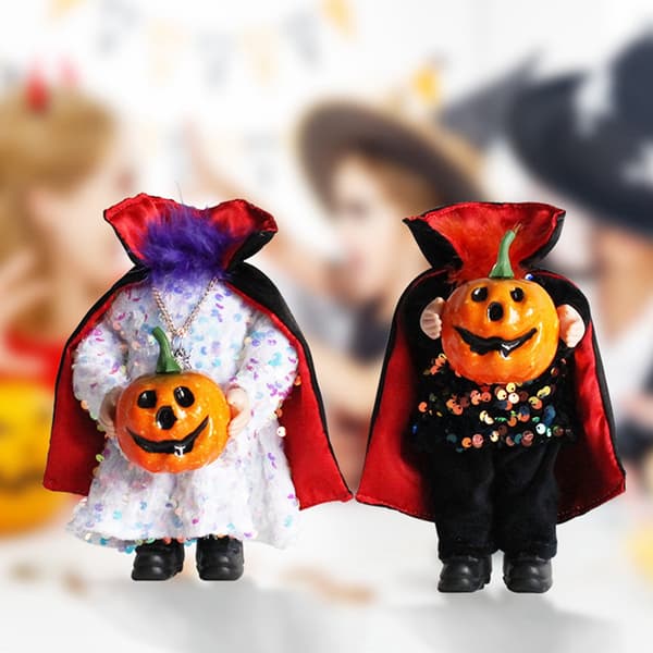 Halloween päättömän kurpitsanukkehahmo, 2 kpl