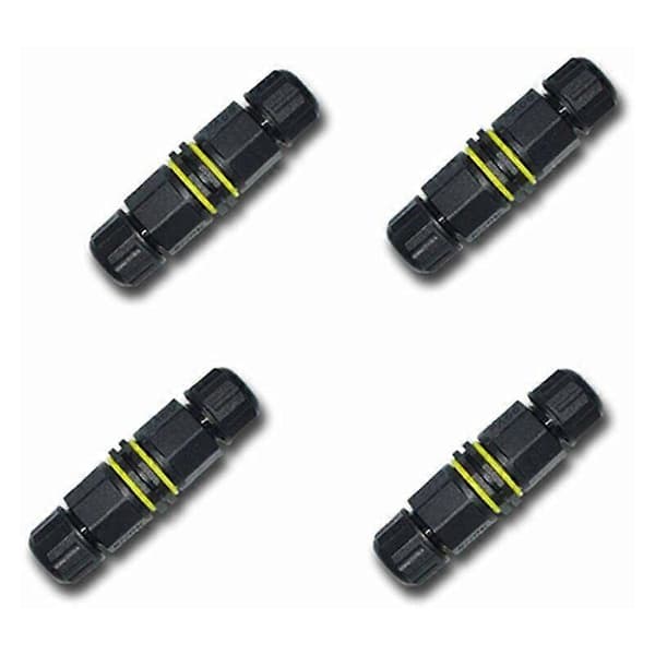 3-Pin IP68 Utomhuskontakt – 4,5–10 mm Kabel för Jul-/LED-/Solljus