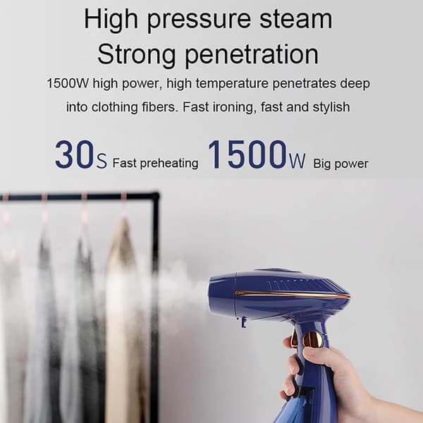 Steamjern 1500W Bærbart steamjern med 168 ml vanntank
