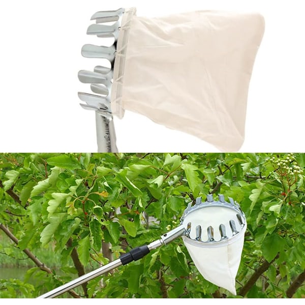 2 Fruktplockare Skörda Äppelplockare Metall Plockverktyg (14cm)