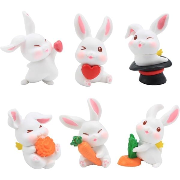 6 pieces of animal cartoon-Sweet rabbit, table decoration, Easter ornaments