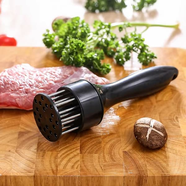 Köttmörningsverktyg med 21 blad i rostfritt stål, biffmörningsverktyg, köttklubba