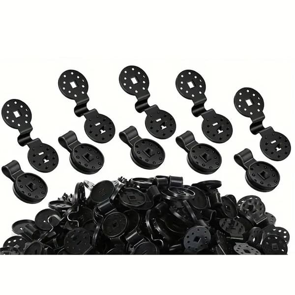 50 solskjerm klips, runde, sorte, solskjerm nett klips