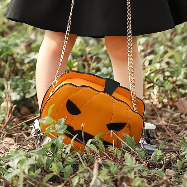 Halloween Pumpahuvud Messenger Bag, Orange