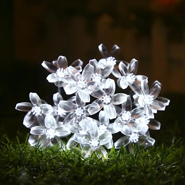 LED-aurinkokirsikkajousi, 7m50 valoa, 8 tilaa