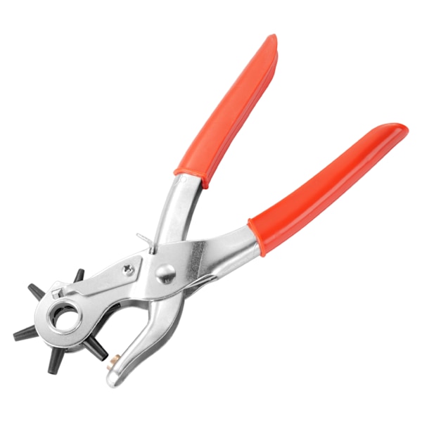 Manual belt punch pliers with rotary punch-durable