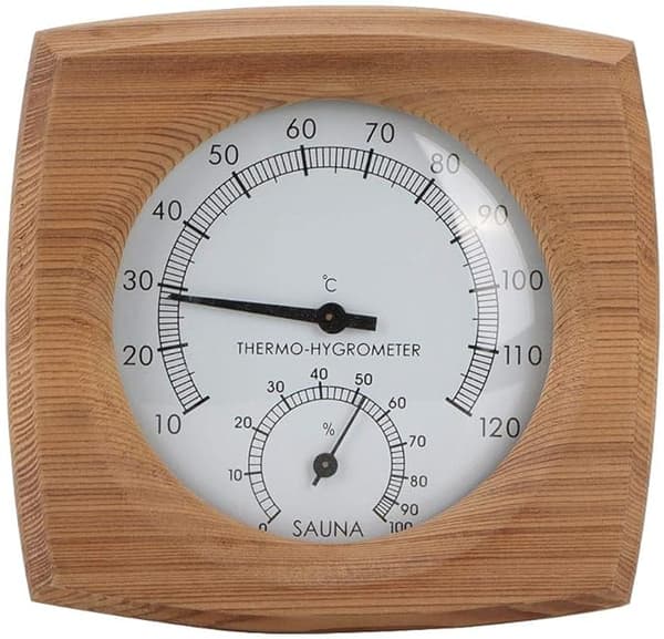 2 i 1 Træ Termometer og Hygrometer Badeværelse Sauna Fahrenheit Termometer Tilbehør
