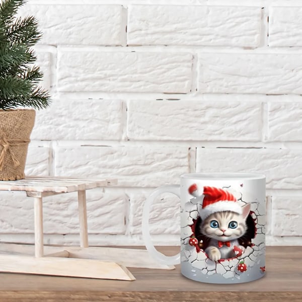 Kaffe krus, 3D julekrus, mælkekrus, tekrus, dekoration, julegave til venner