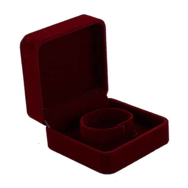 1-pack Smyckeskrin Förvaringslåda Organizer Display Box Armbandsbox Vinröd