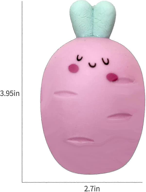 Sød Gulerod Mochi Blød Stress Relief Legetøj Klem Sensorisk Mochi Fidget Legetøj Rivfast Stress Relief