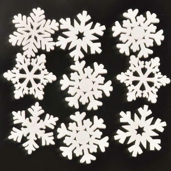 10 Trä Julgransprydnader Kulor Snöflinga Heminredning