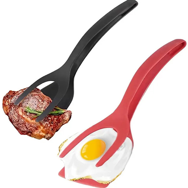 Multifunktionel omelet-holder med clip-design til nem rotation