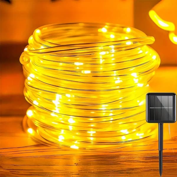 LED solcellelyssnor, utendørs vanntett dekorasjon