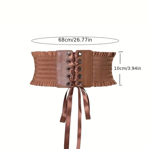 Kvinnors Mode Elegant Volang Bälte