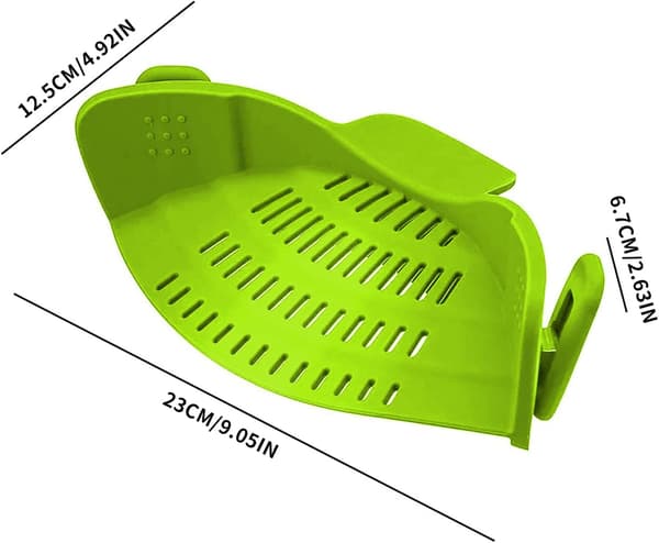 Silikon sil, handsfree silikon sil, kastrull sil, fastsättbar köks sil