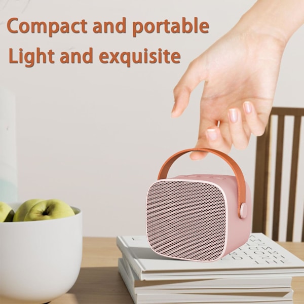 Bärbar högtalare med mikrofon, bärbar karaoke, utomhuscamping, trådlös Bluetooth mobilhögtalare