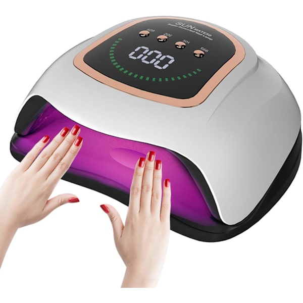 72 LED neglelampe med automatisk sensor